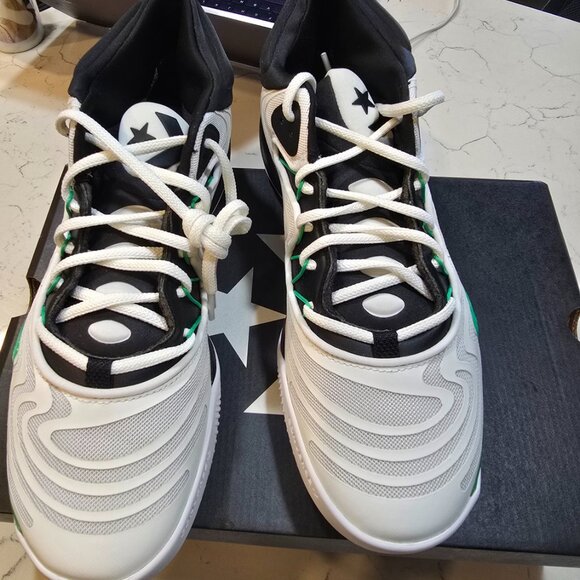 Converse All Star BB Shift CX White Black Green Men Basketball Shoe A08648C 10 - Picture 4 of 14